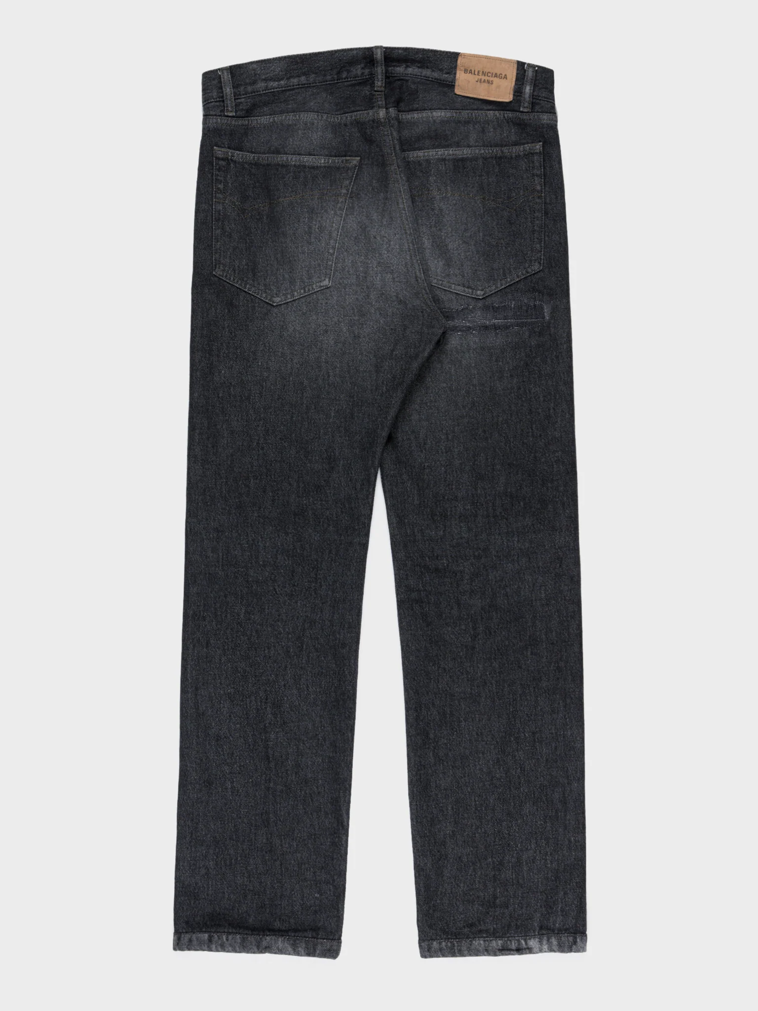 Washed Straight Jeans - Image 3