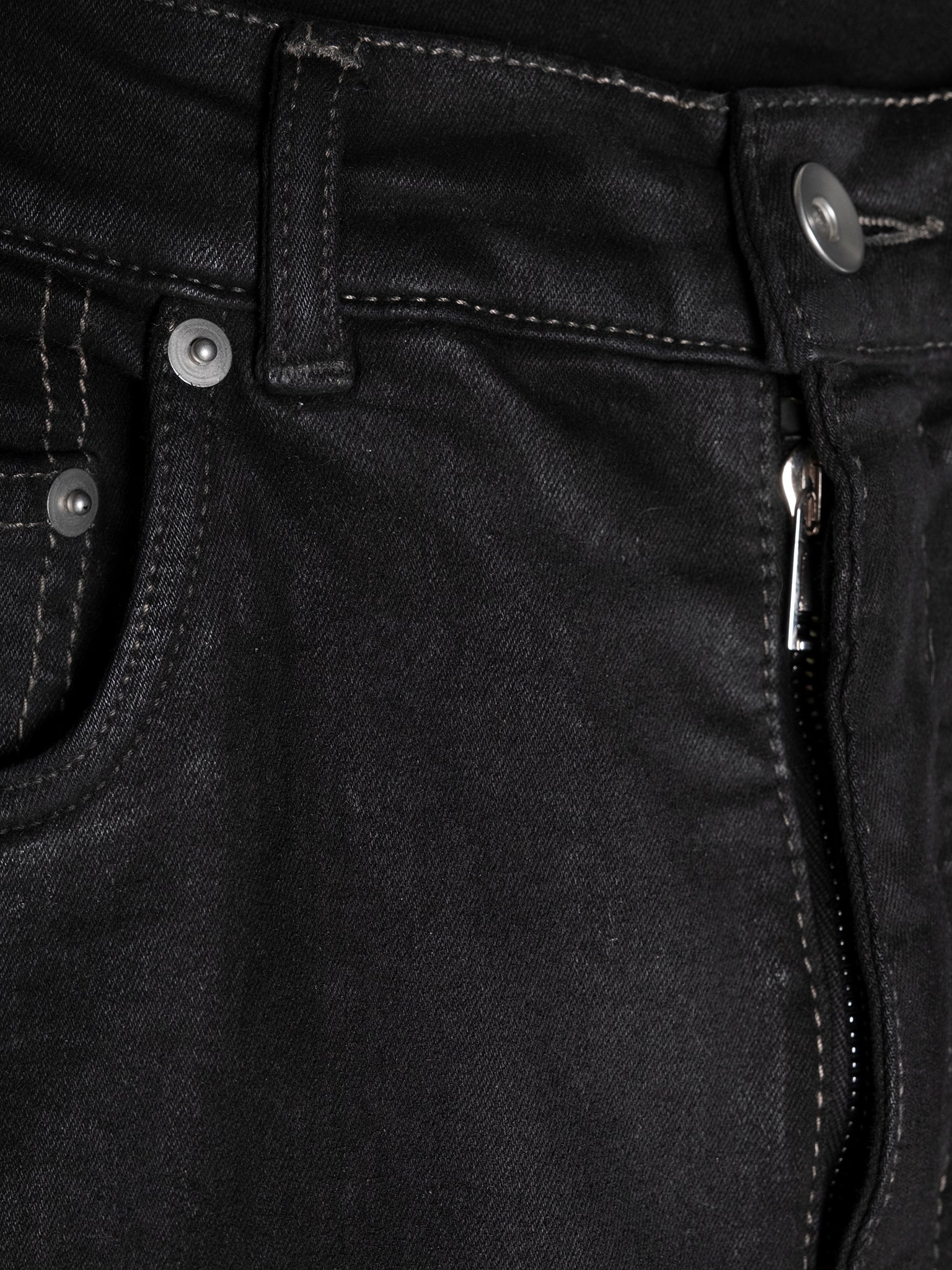 Waxed Bootcut Jeans - Image 4