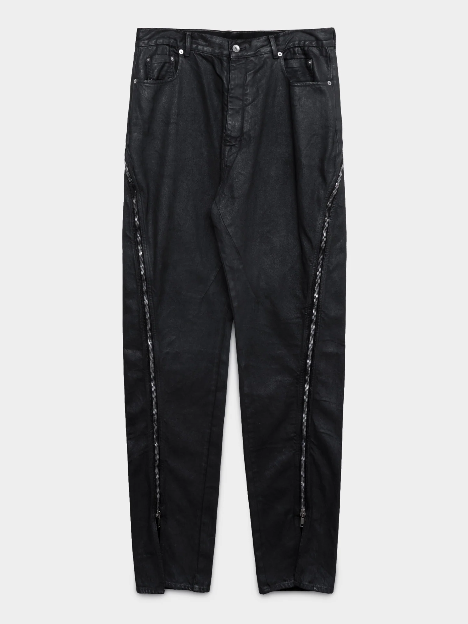 Waxed Zip Bolan Jeans