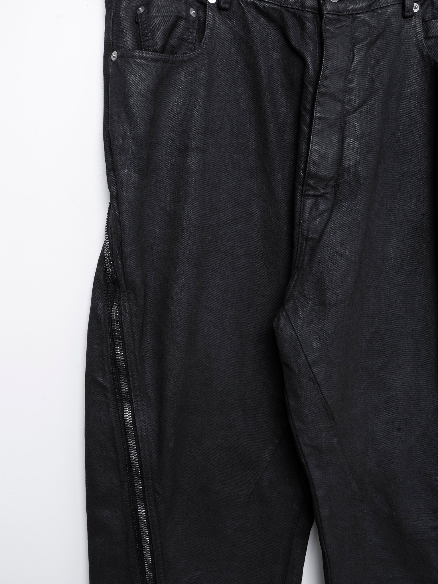 Waxed Zip Bolan Jeans - Image 2