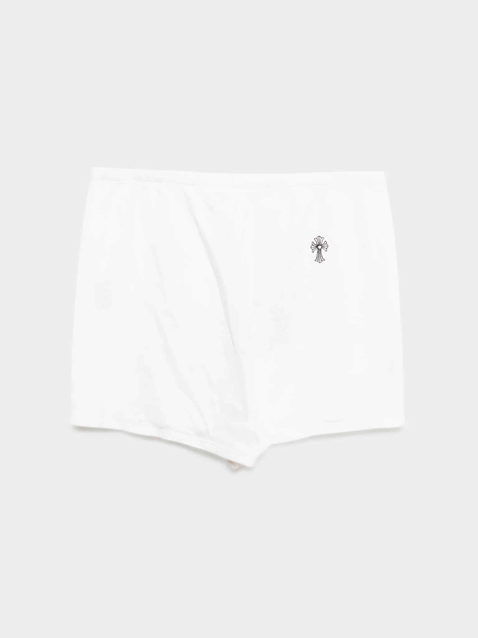 White Embroidered Booty Shorts - Image 3