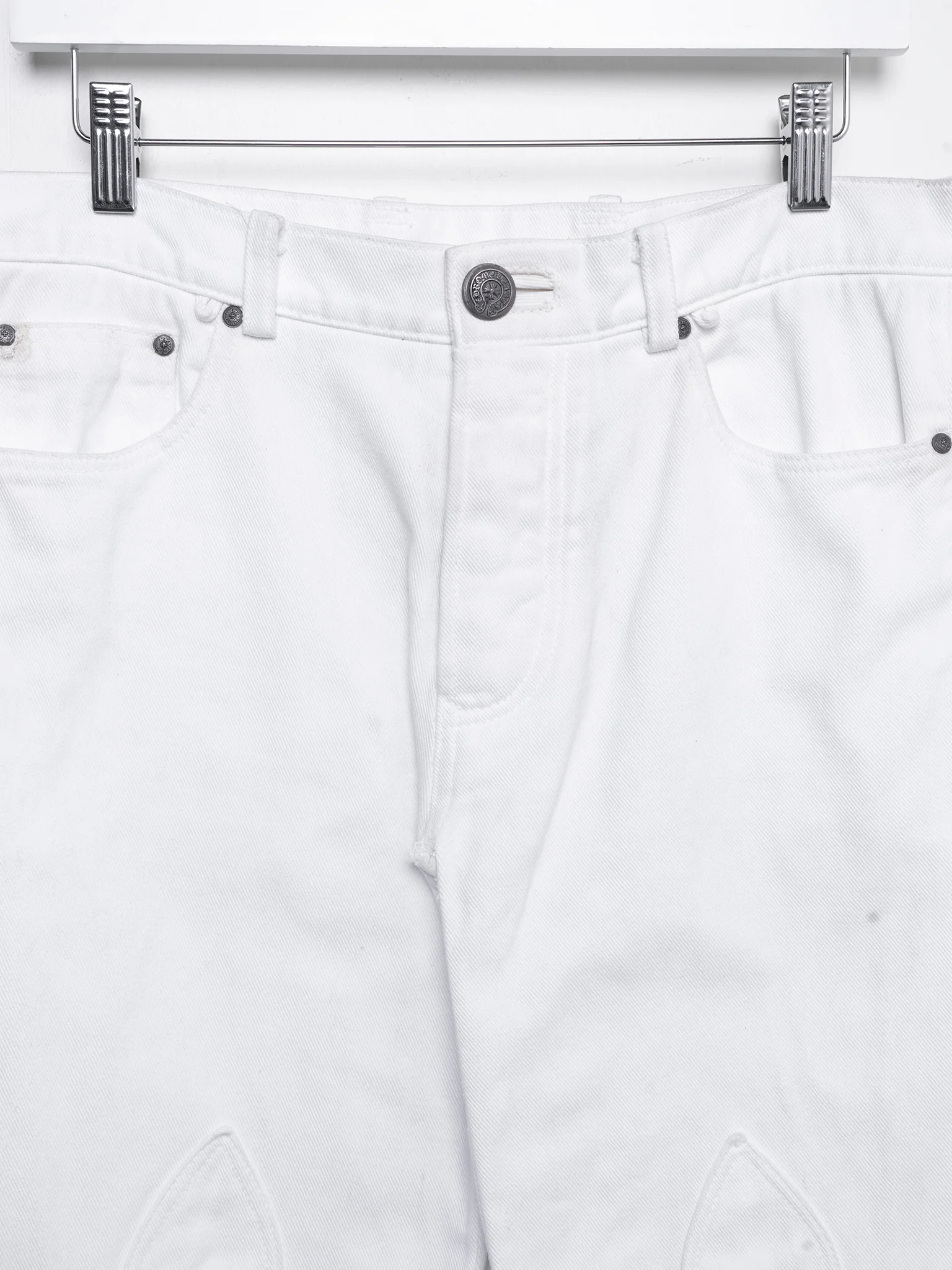 White Fleurknee Jeans - Image 2