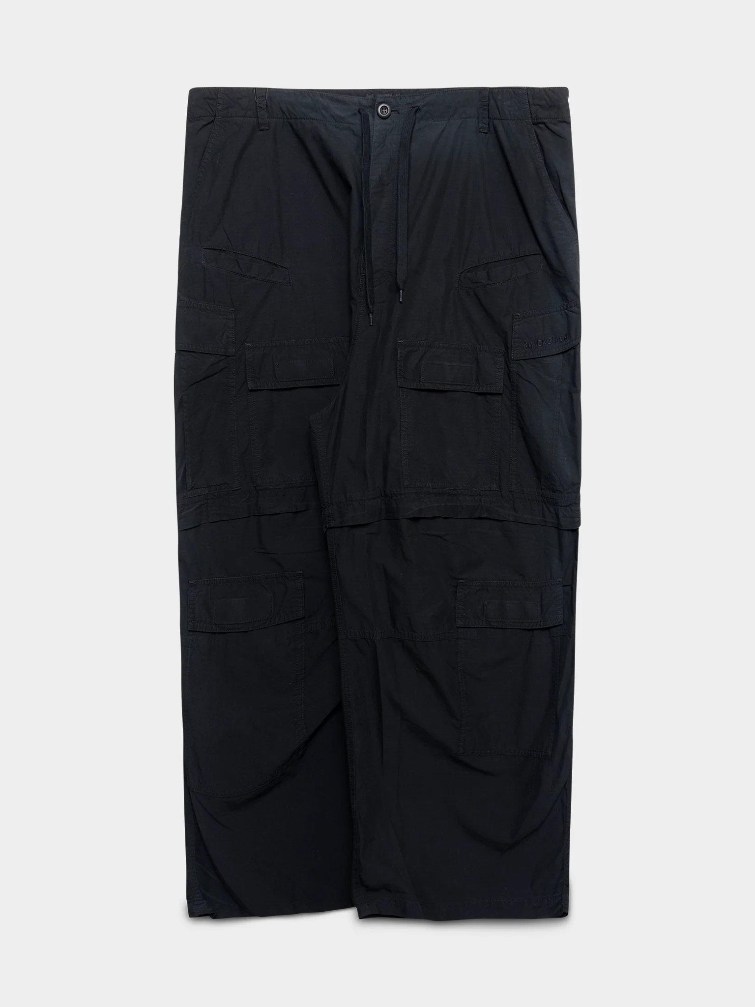 Wide Leg Baggy Ripstop Cargo Pants