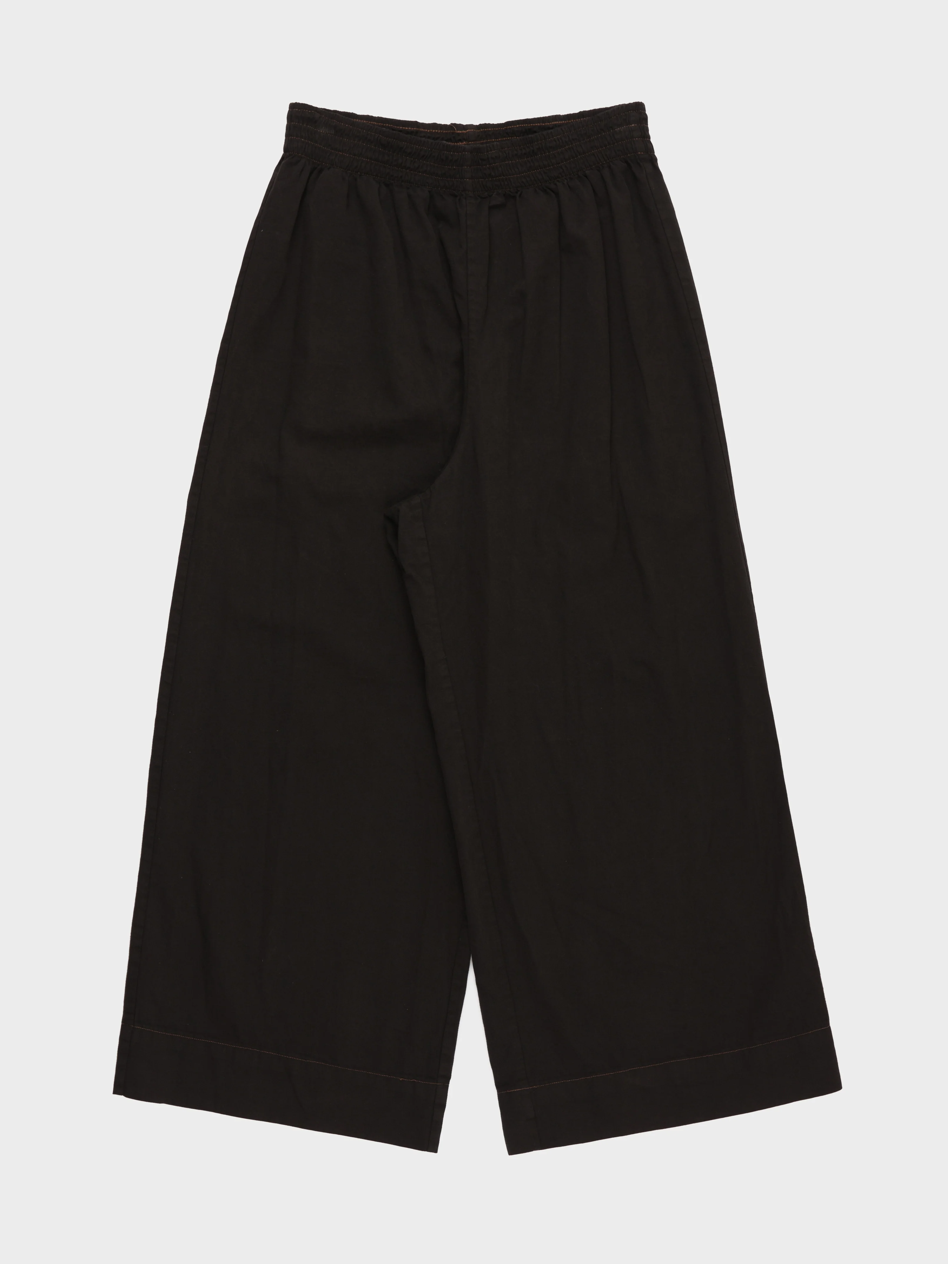 Wide Leg Elastic Trousers
