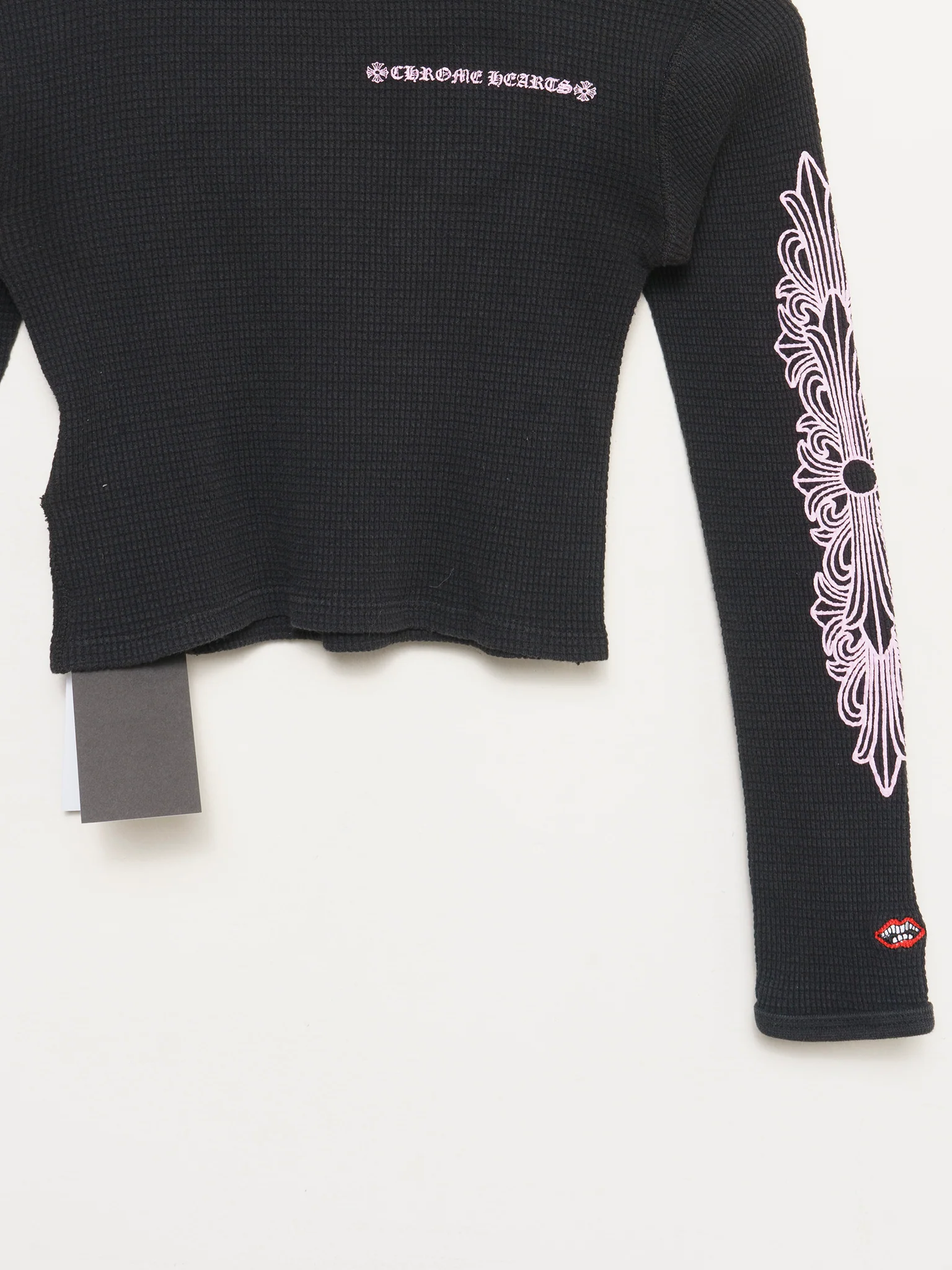 Pink on Black Thermal Shirt - Image 2