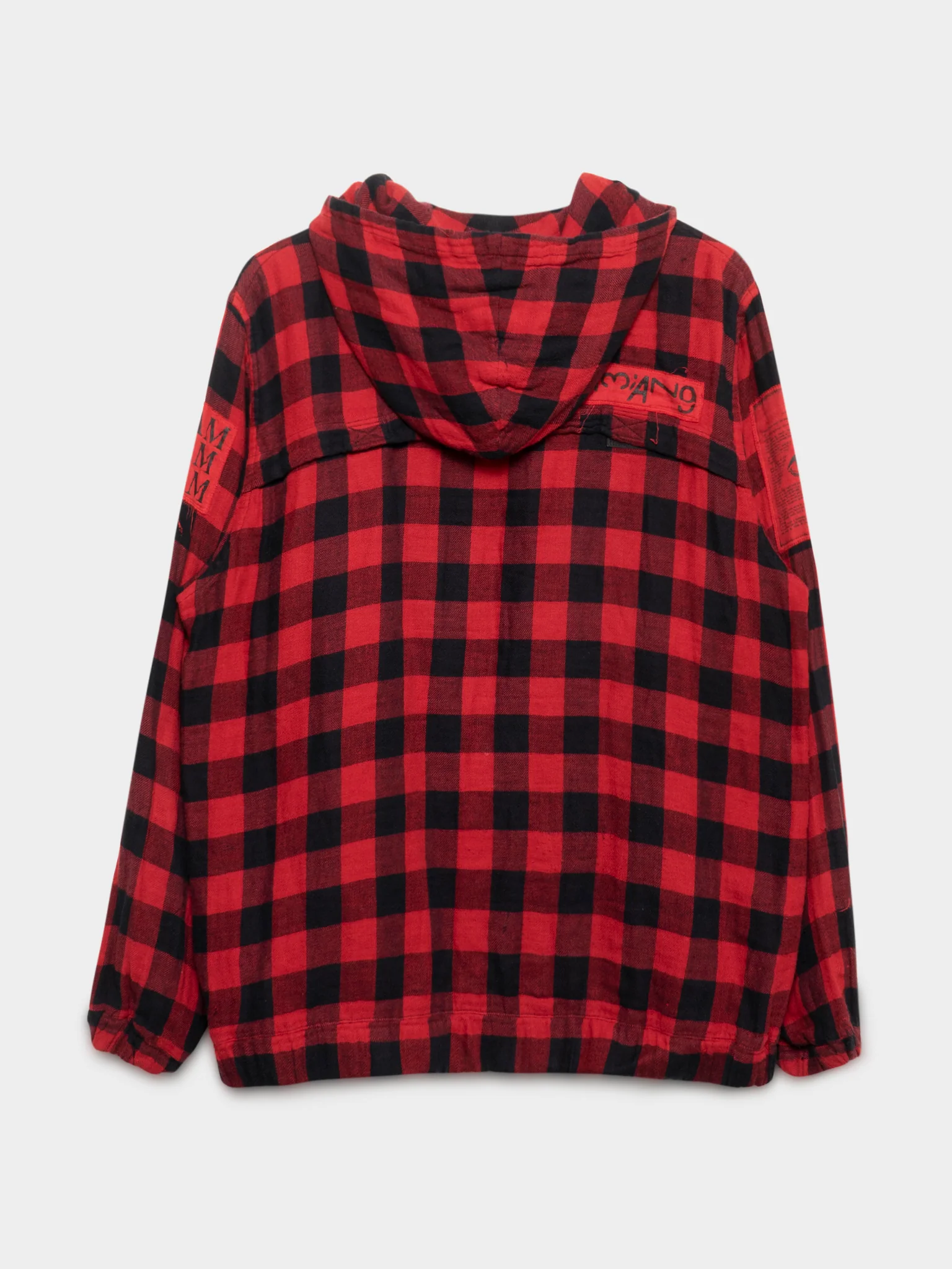 'T' Zamiang Plaid Patch Hoodie - Image 3
