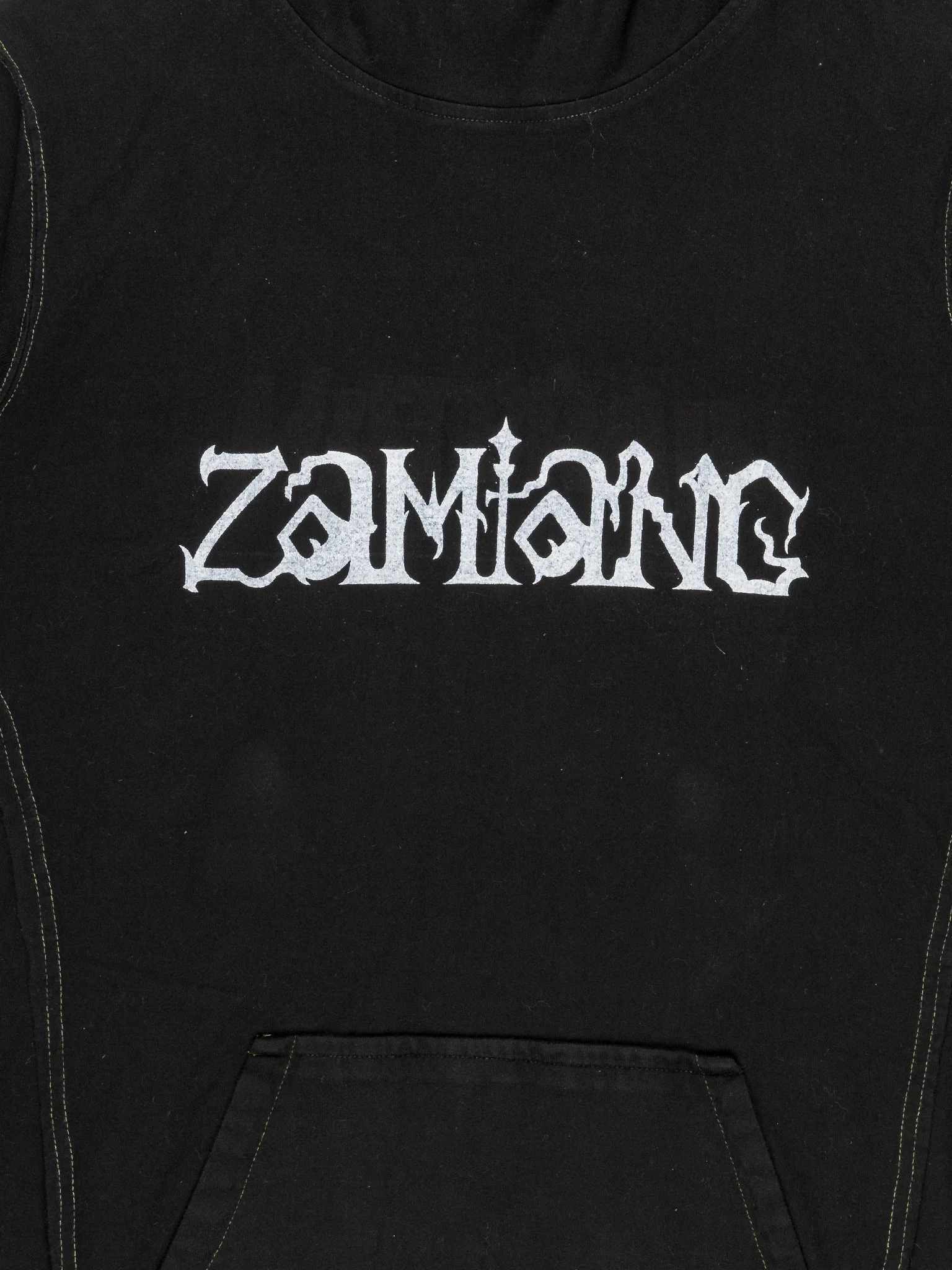 One-off Reconstructed "Zamiang" Short Sleeve Hoodie - Image 2